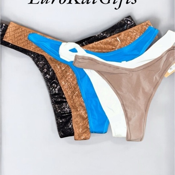 Skims Thong 2X Blue NEW with tags Lingerie Intimates Panties from distributor. - Picture 6 of 8